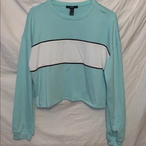 Teal crop top
